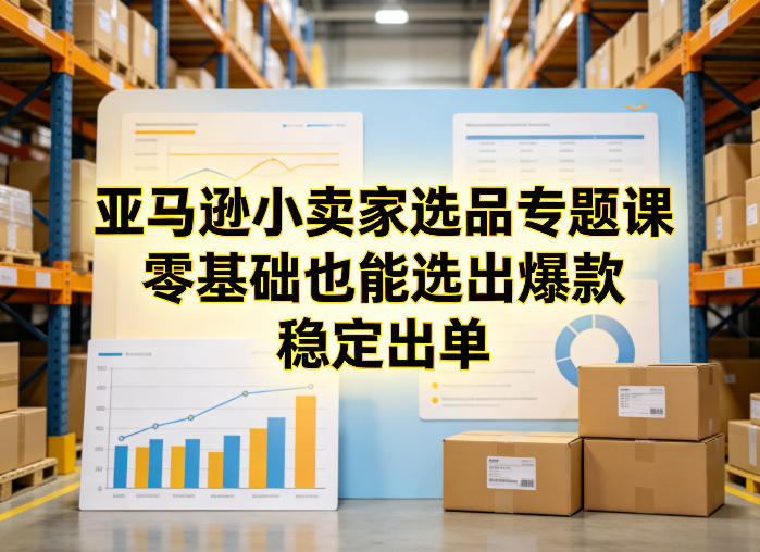 亚马逊小卖家选品专题课，零基础也能选出爆款，稳定出单-星宇博客