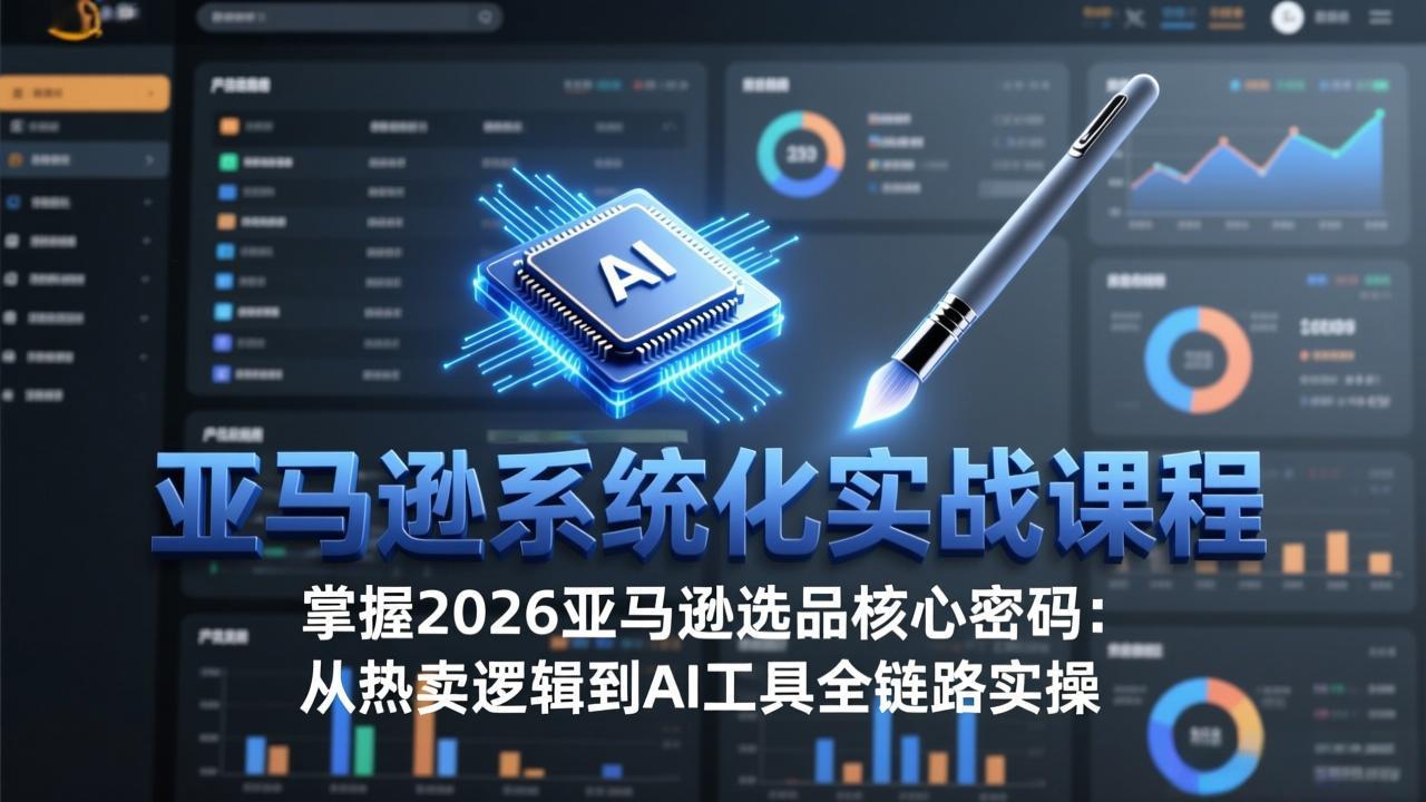 亚马逊系统化实战课-更新3月：2026最新选品方法论，从热卖原因分析到AI作图，提升选品成功率-星宇博客