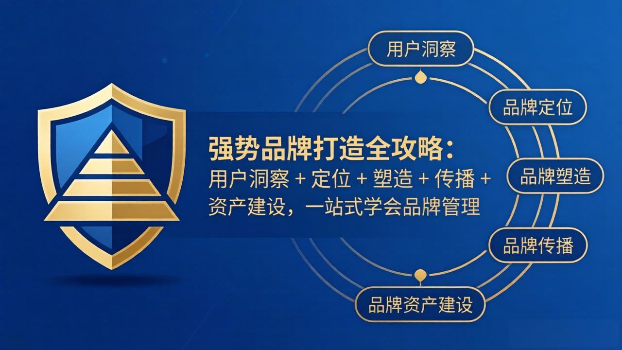 强势品牌打造全攻略：用户洞察 + 定位 + 塑造 + 传播 + 资产建设，一站式学会品牌管理-星宇博客