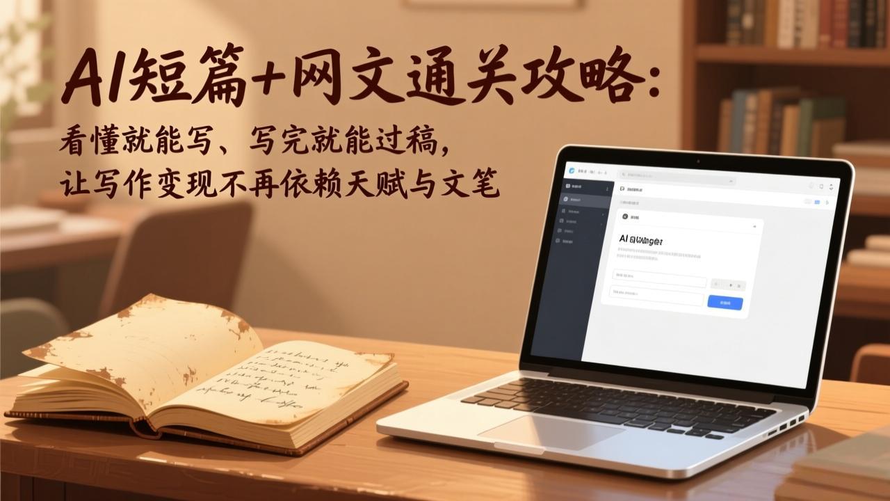 AI短篇+网文通关攻略：看懂就能写、写完就能过稿，让写作变现不再依赖天赋与文笔-星宇博客