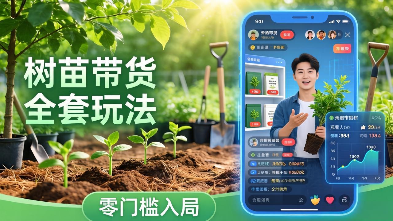 视频号AI树苗带货全套玩法：零门槛入局，掌握豆包、千问等AI工具制作树苗视频的全套流程-星宇博客