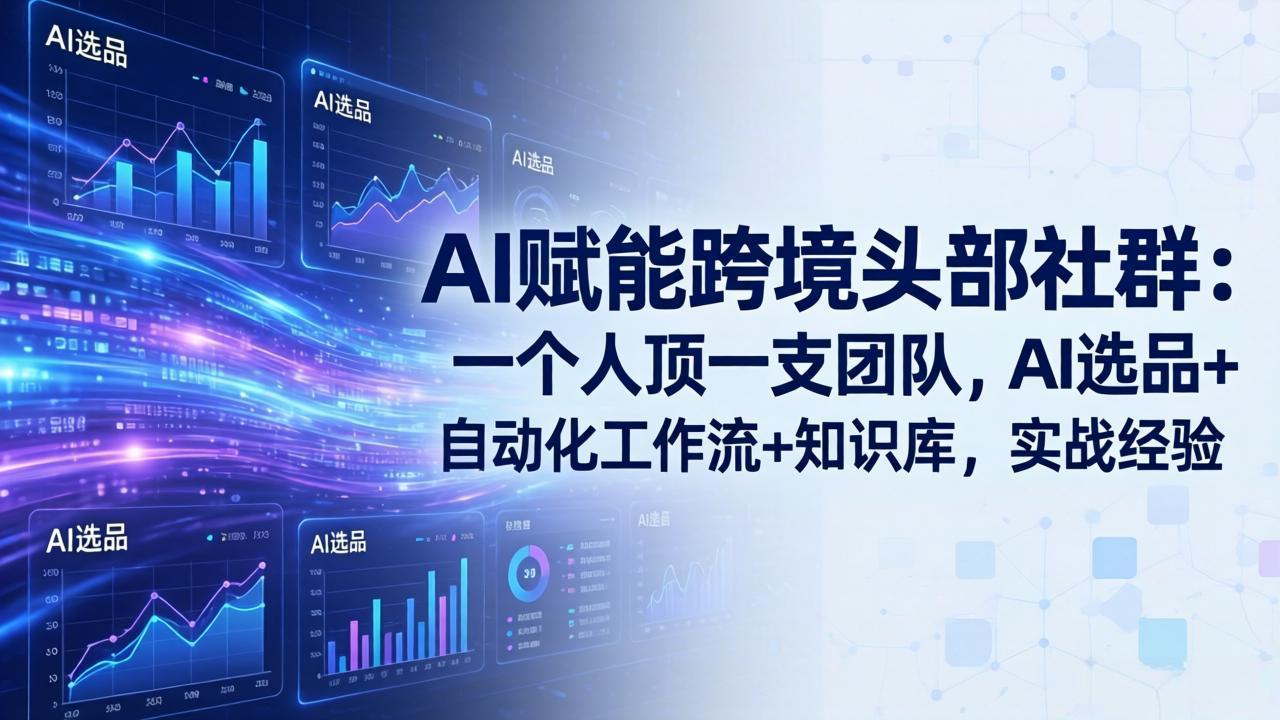 AI赋能跨境头部社群：一个人顶一支团队，AI选品+自动化工作流+知识库，实战经验-更新3月-星宇博客