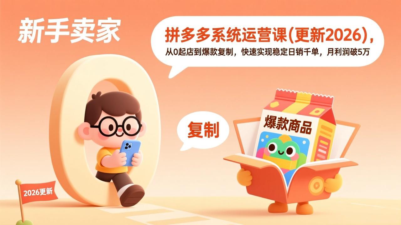 拼多多系统运营课(更新3月-星宇博客-创造无限价值!