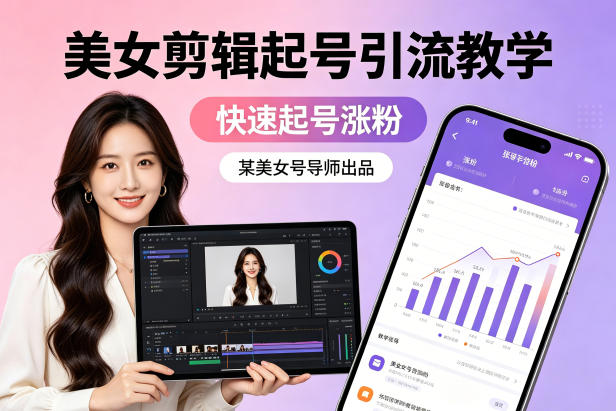 某美女号导师出品：美女剪辑起号引流教学，快速起号涨粉-星宇博客