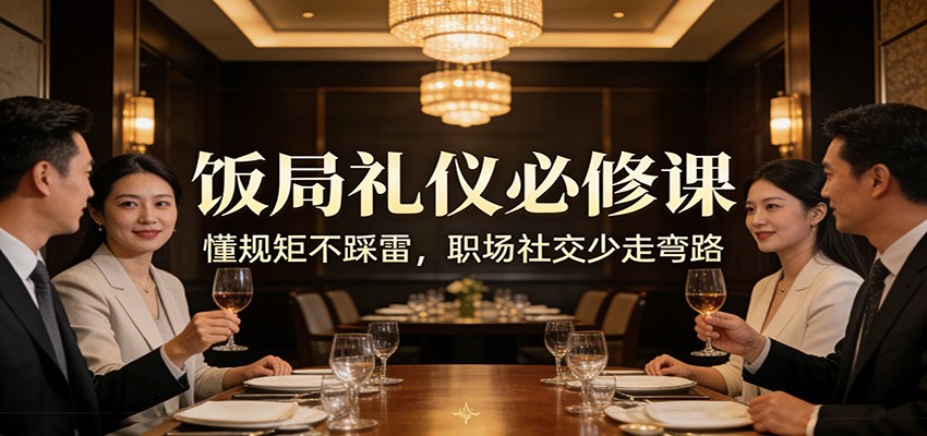 公众号收费文章：《饭局礼仪必修课：懂规矩不踩雷，职场社交少走弯路》-星宇博客