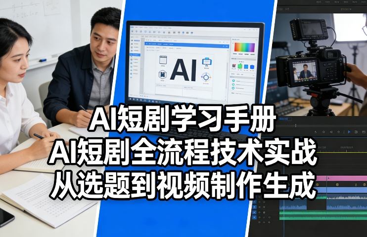 AI短剧学习手册，AI短剧全流程技术实战，从选题到视频制作生成-星宇博客