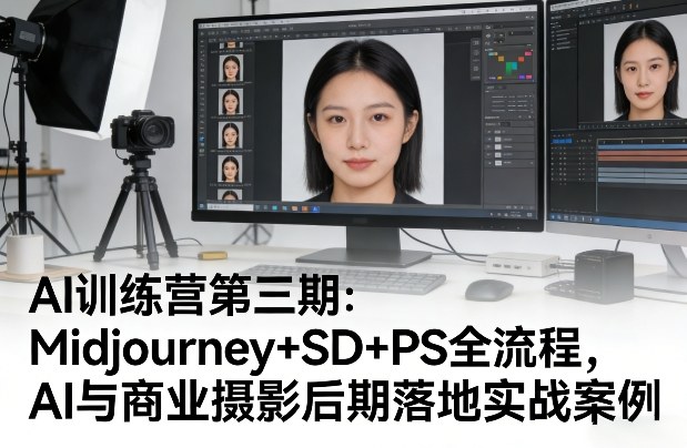 AI训练营第三期：Midjourney+SD+PS全流程，AI与商业摄影后期落地实战案例-星宇博客-创造无限价值!
