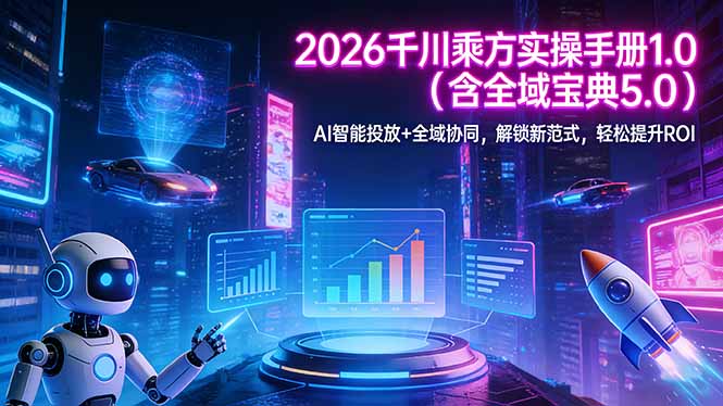 2026 千川乘方实操手册 1.0(含全域宝典 5.0 2026 千川乘方实操手册 1.0(含全域宝典 5.0