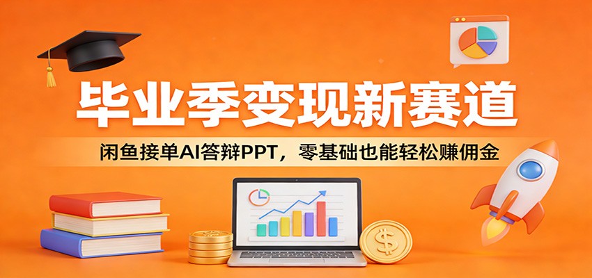毕业季变现新赛道：闲鱼接单AI答辩PPT，零基础也能轻松赚佣金-星宇博客