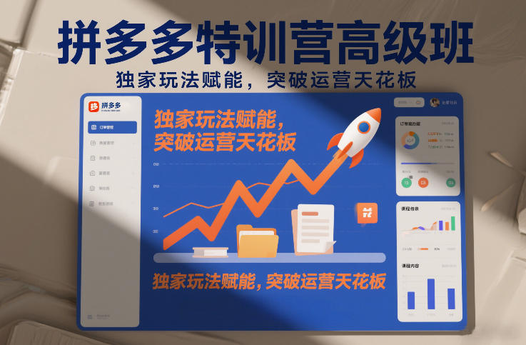 拼多多特训营高阶班，独家玩法赋能，突破运营天花板(更新26年4月1日)-星宇博客