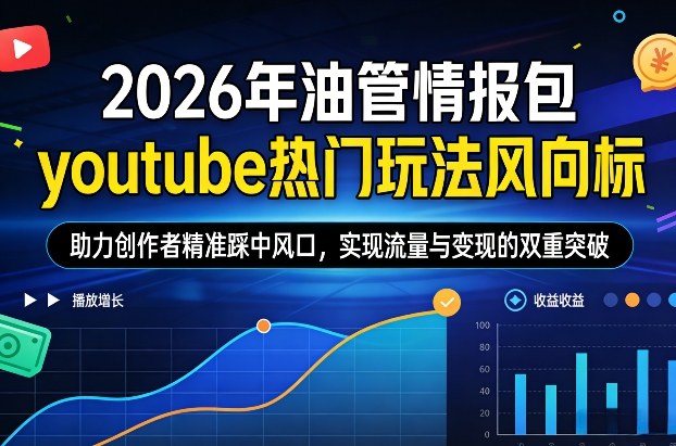 2026年油管情报包，youtube热门玩法风向标，助力创作者精准踩中风口，实现流量与变现的双重突破(更新0330)-星宇博客