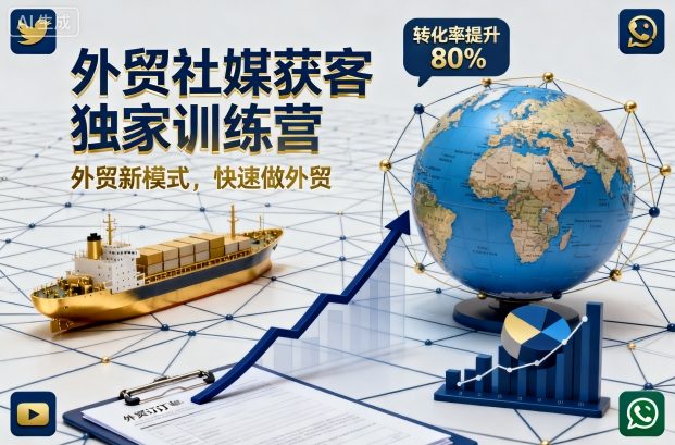 外贸社媒获客独家训练营，外贸新模式，快速做外贸(更新26年3月)-星宇博客