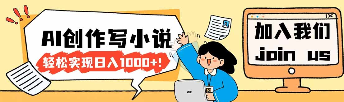 26年最新风口项目AI工具创作写小说，轻松实现日入1000+-星宇博客-创造无限价值!