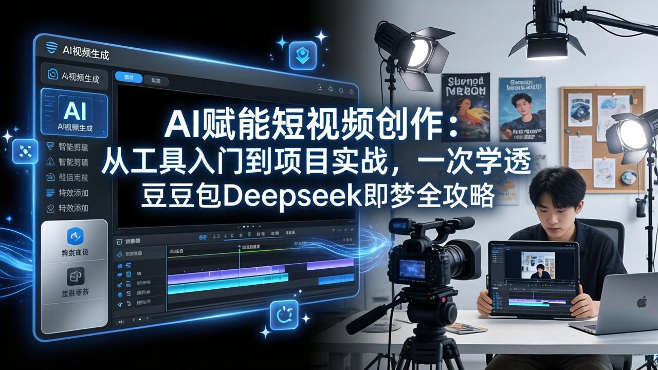 AI赋能短视频创作：从工具入门到项目实战，一次学透豆包Deepseek即梦全攻略-星宇博客