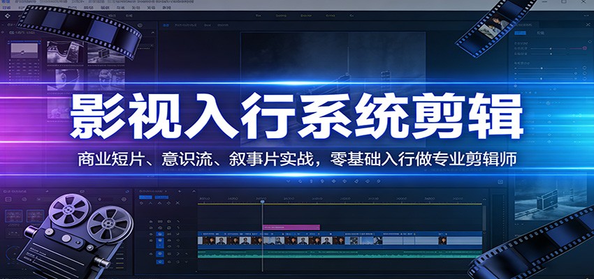 影视系统剪辑，商业短片、意识流、叙事片实战，零基础入行做专业剪辑师-星宇博客